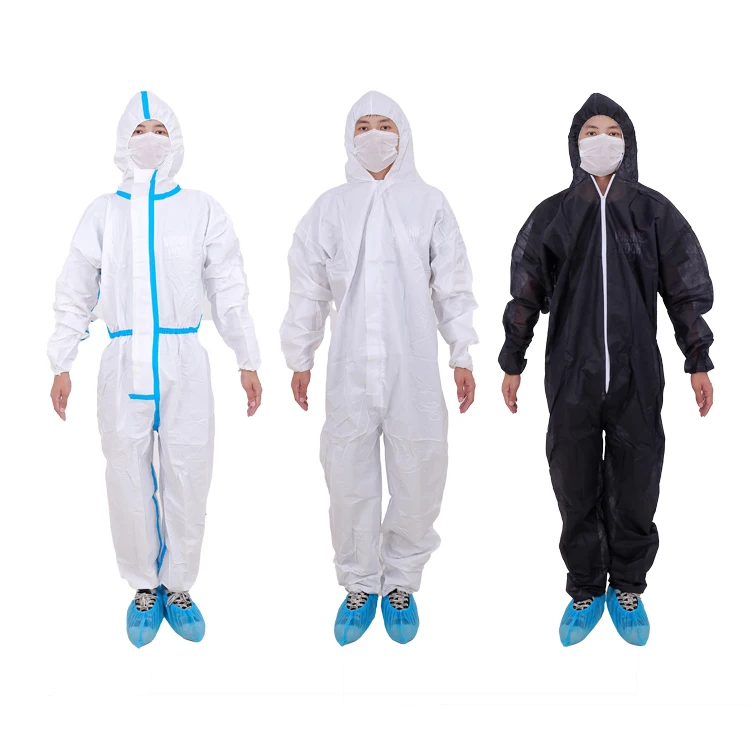 China Manufactory civil protection clothing pp pe disposable coverall non woven protective worksuits