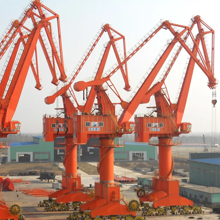 Kaiyuan New Jetty Offshore Customized 5-80 Ton Level Luffing Mobile Harbor Portal Crane