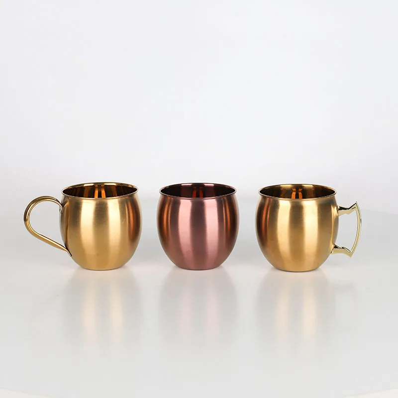 Wholesale Customized Mug  High Quality 304 Stainless Steel Mini Moscow Mule Copper Mug