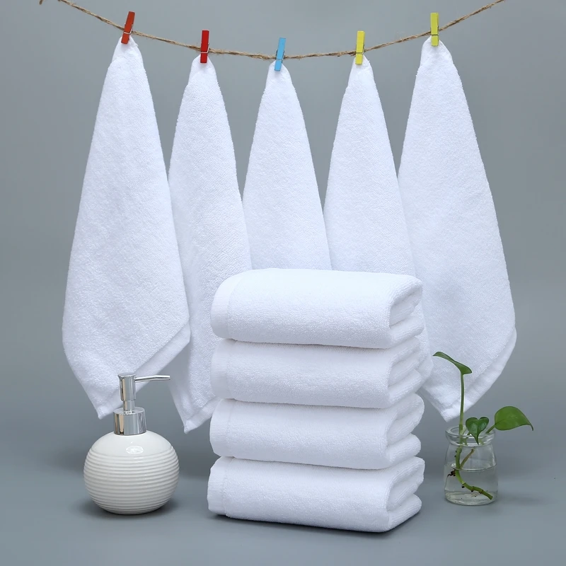 Hot Sale Cheap Price Cotton White Spa Small Face Towels Guest Cheap Hand Towel For Hotels