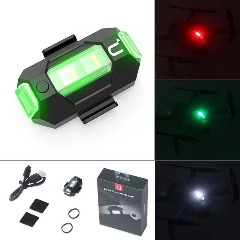 Ulanzi DR-02 Dji Mavic Air 2 Drone Strobe RGB Light Accessories Night Flight Searching Light Warning navigation Light