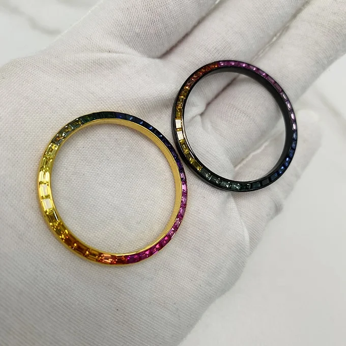 Лидер продаж, пользовательские водонепроницаемые Модные Роскошные часы с драгоценным камнем из нержавеющей стали, рамка для даты, Роскошные мужские часы