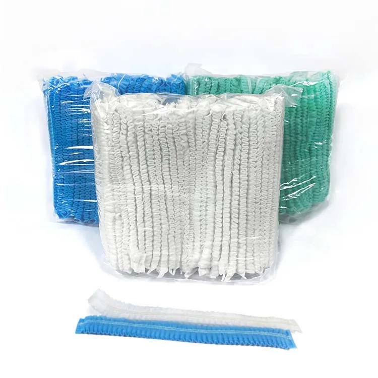 Hot selling Factory Wholesale Medical Disposable Non woven Protective Hair Net Disposable Clip Cap Bouffant Cap