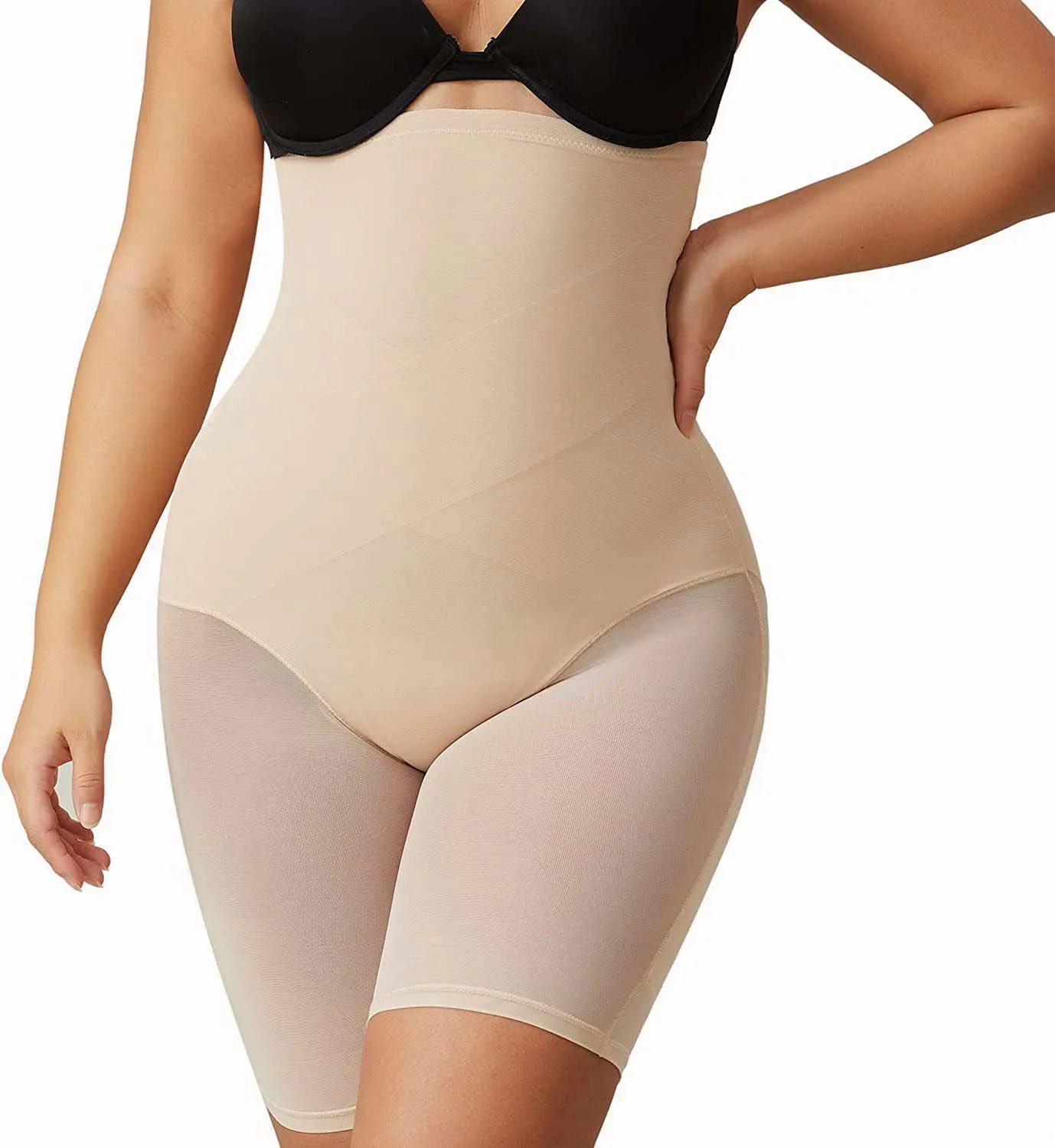 plus size tummy control shapewear panties invisible body shapers panties high waist butt lifting flat belly sheath S 5XL