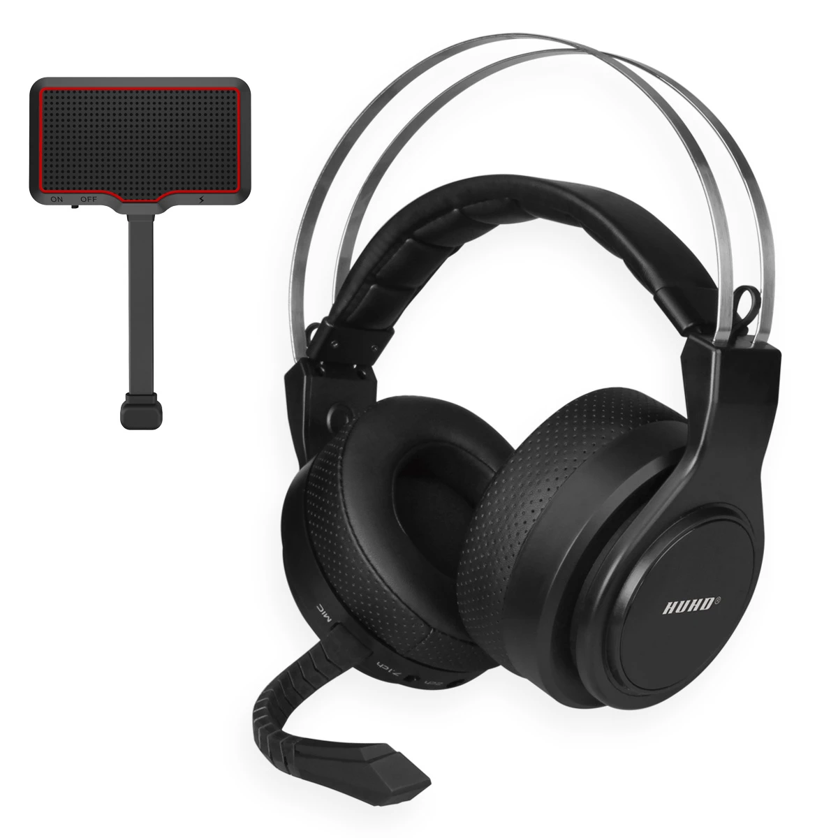 
2.4G Type-C USB wireless headphones for Phone, Switch,PS4, TV and PC, Deep Bass and 7.1 Sound 