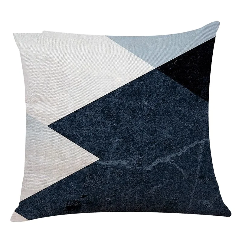 Korean flower plant pink geometry printed cushion covers ready to ship water resistant