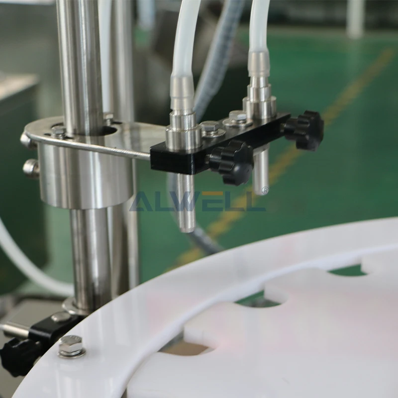 ALWELL 6 Heads Automatic Conveyor For Perfume Oral Liquid Essential Oil Solvent Glass Vial Small Bottle Filling Machines Conveyo