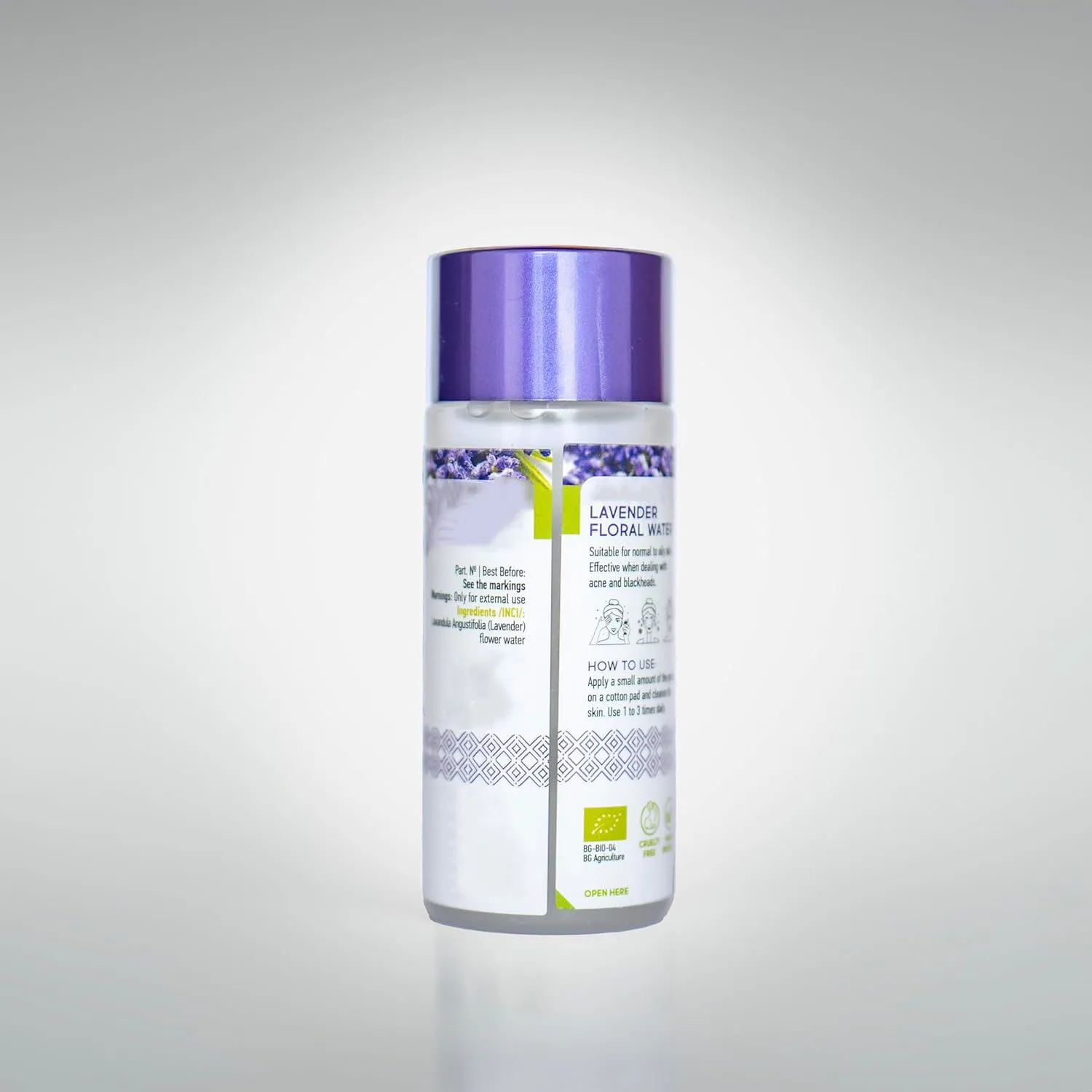 Lavender Water Hydrolina Anti Acne Daily Face Toner for Face Body Skin Care Hydrolat Oil Control & PH Balancing Facial Toner