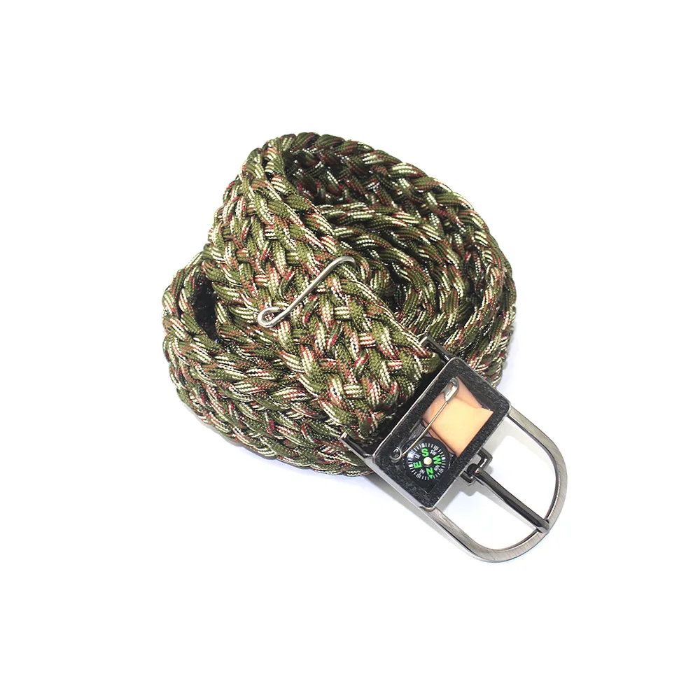 Wholesale outdoor multifunctional Survival  kit 250/550 Nylon Paracord braided belt