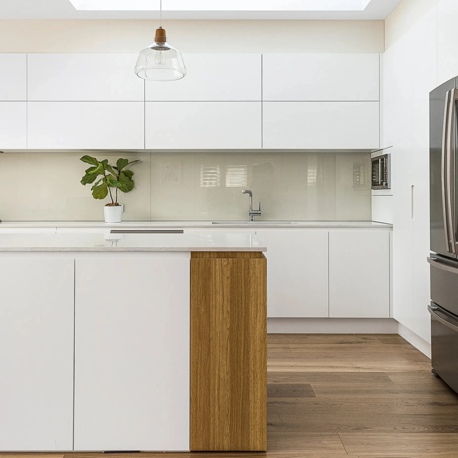 CBMmart split-new customized Kitchen Cabinet factory modular set green fresh, simple, unassuming house apartment kitchen