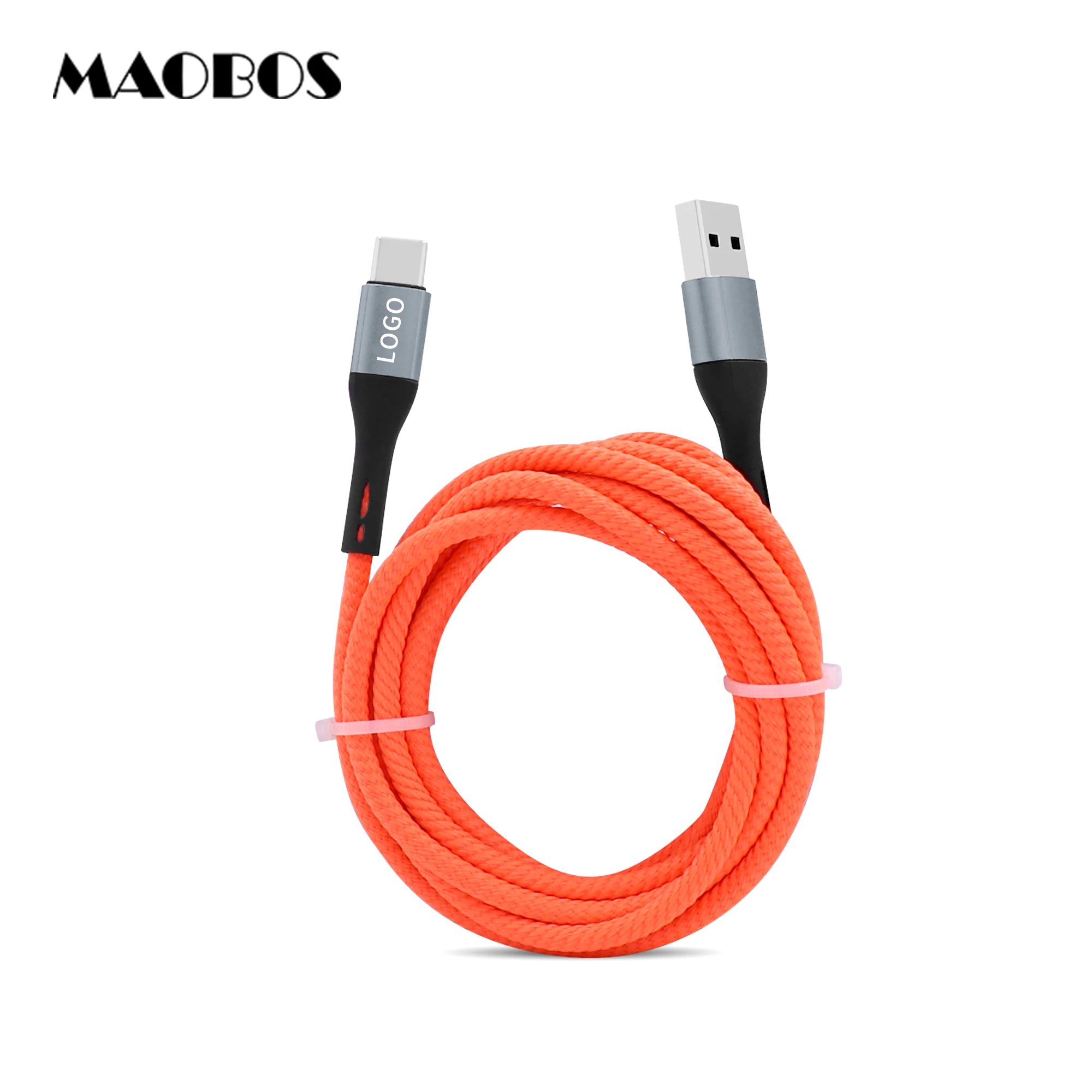 Box Pack 1M 3 Foot Nylon Braided Fast Charging Micro Flat Usb Cable For Android