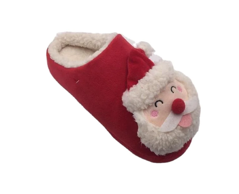 New arrival fancy winter warm ladies christmas Santa room slippers made in china