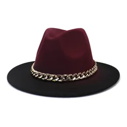 2022 Hot Sale High Quality Winter Fashion Multicolor Hat Felt Cowboy Hats Fedora Hats Wool Felt Wholesale New Arrival