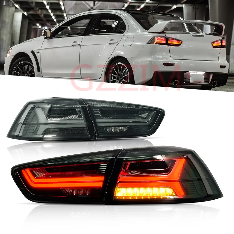 Led Rear Bumper Reflector Lights with Flow Brake Turn Signal Lamp for Lancer 2007-20018