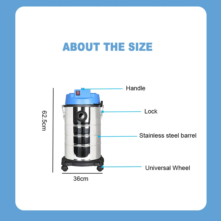 Commercial dry, wet blowing three-in-one vacuum cleaner, save time and effort