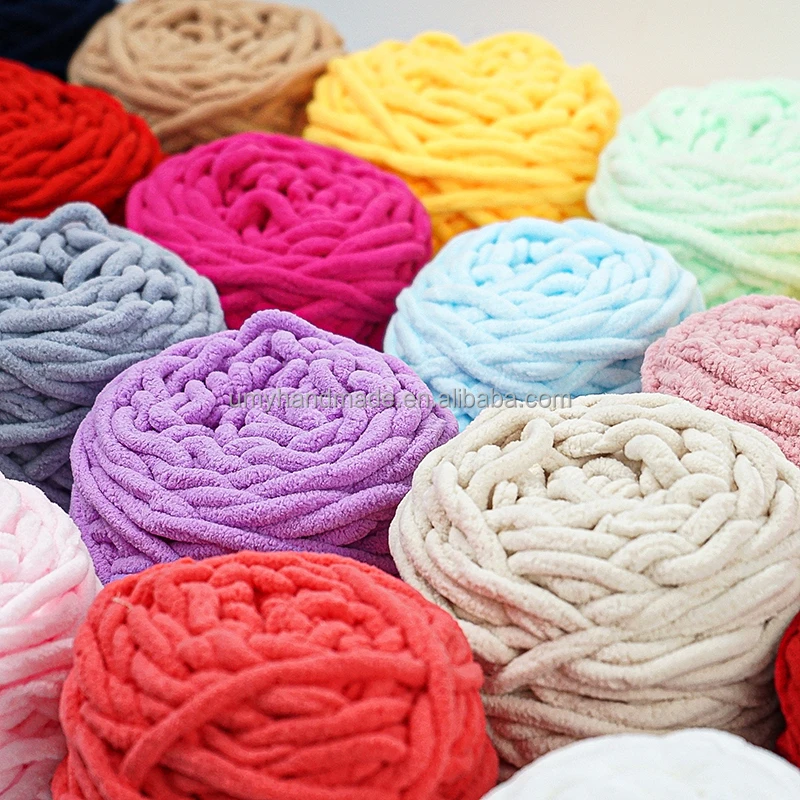 crochet chunky Yarn bulky Wholesale amigurumi yarn Crocheting Polyester Scarf Yarn For Knitting