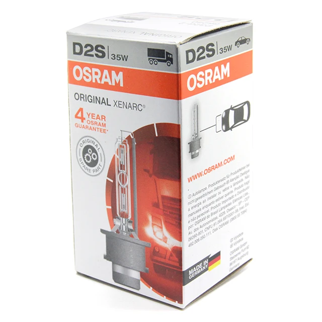 OSRAM Xenon bulb Germany Original Line D2S 66240 12V 24V 35W P32d-2 4300K 3200Lm E1 approval