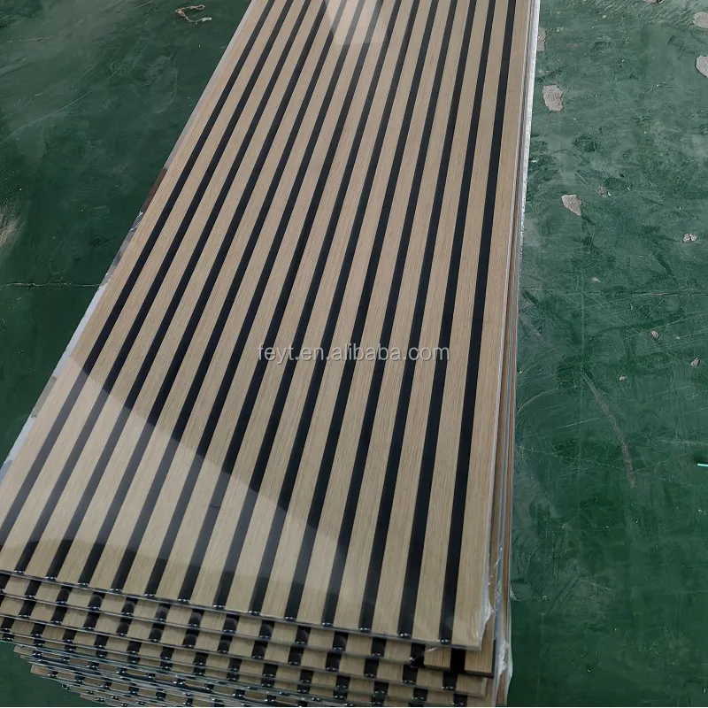 FEYT 300*2400mm Akupanel Veneer Wood Wall Panel Wooden Wall Panel Acoustic Panels