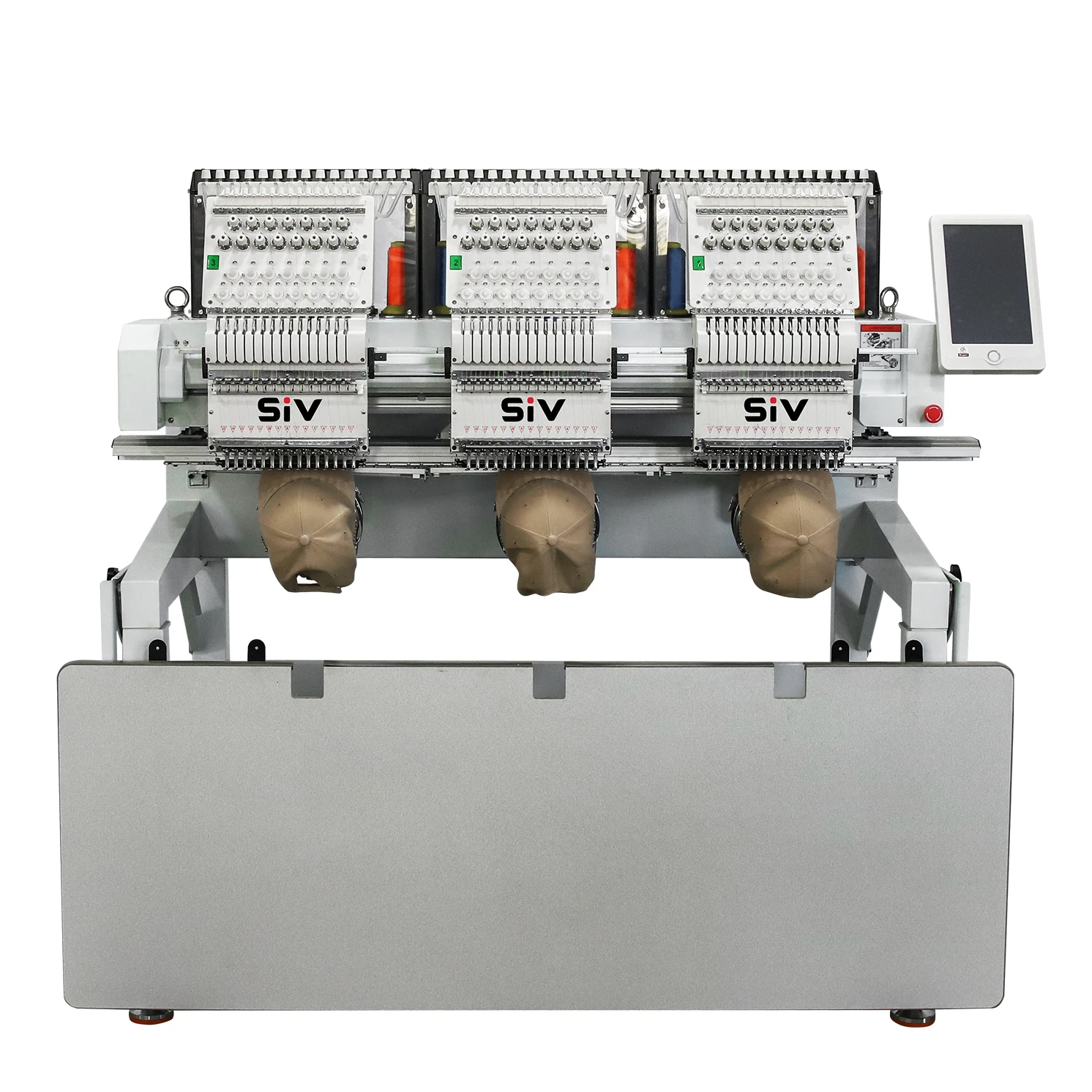 SIV high speed three head hat embroidery machine computerized embroidery machine for cap