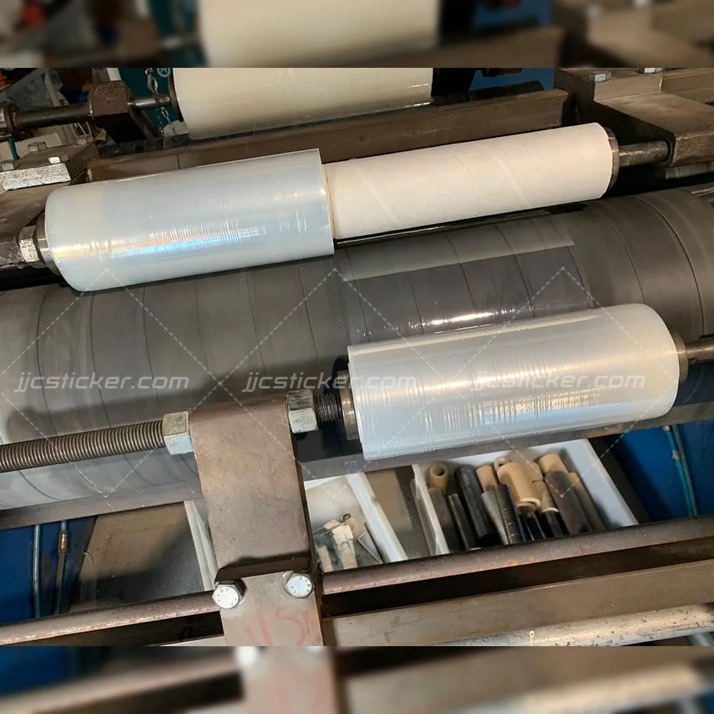 pre-stretch shrink wrap plastic handles vinyl heat bags stretch manual jumbo roll wrapping film