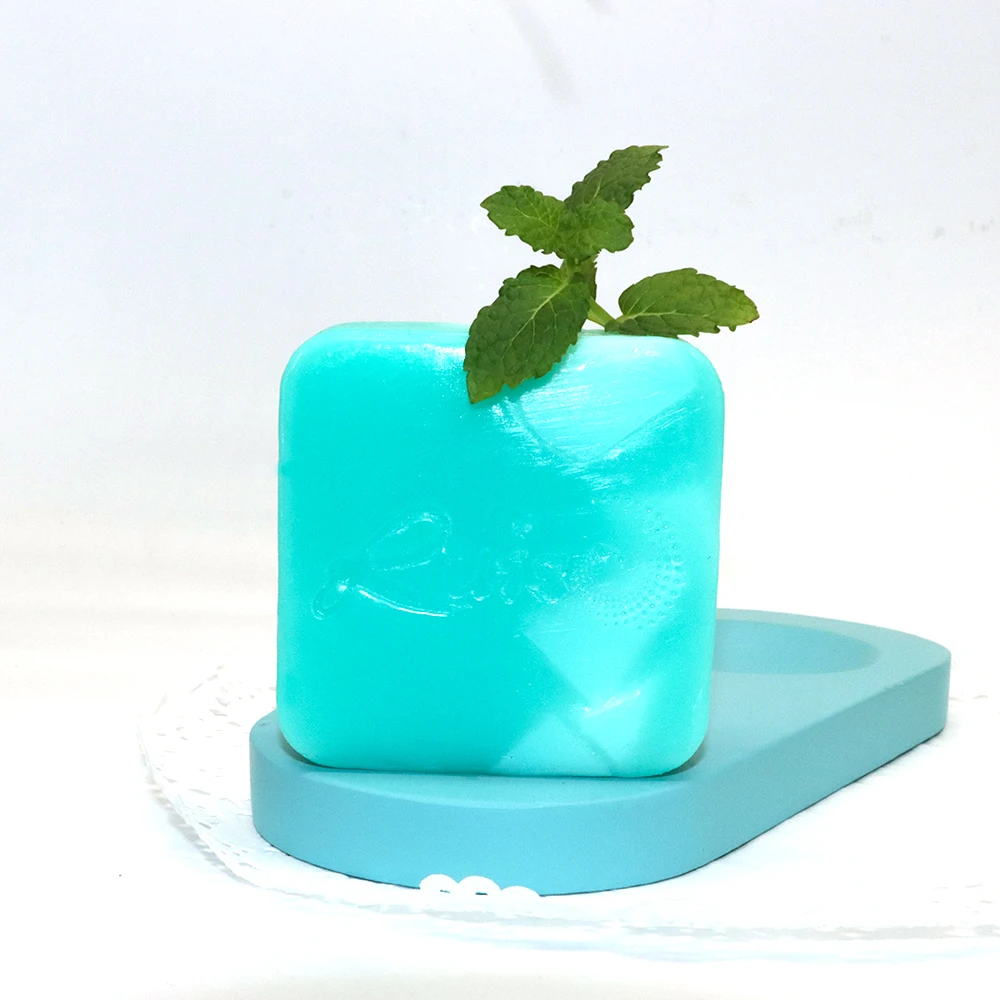 OEM ODM Accept Free Oil Control Acne Removal Deep Cleaning Moisturizing Handmade Mint Granule Soap