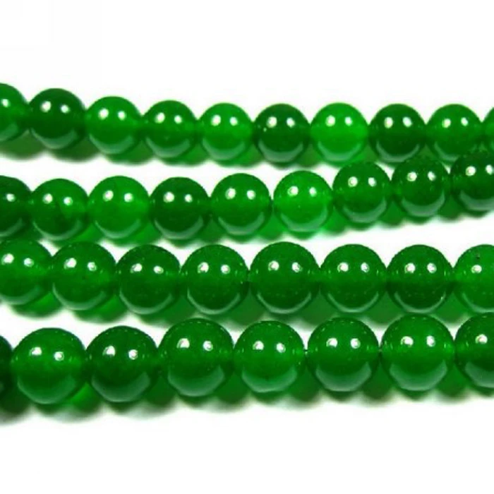 High quality green jade round beads for jewelry making (AB1302)