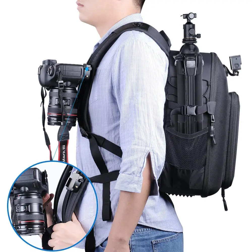 Smatree CP2500 Hard Shell Shockproof Camera Backpack for  Nikon/Canon/Sony/Pentax/GoPro DSLR/SLR