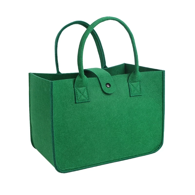 Customized fashion Felt Tote Shopping Bag Logo Printed Women Fashion Casual Handle Bag Tote Bag handbag set
