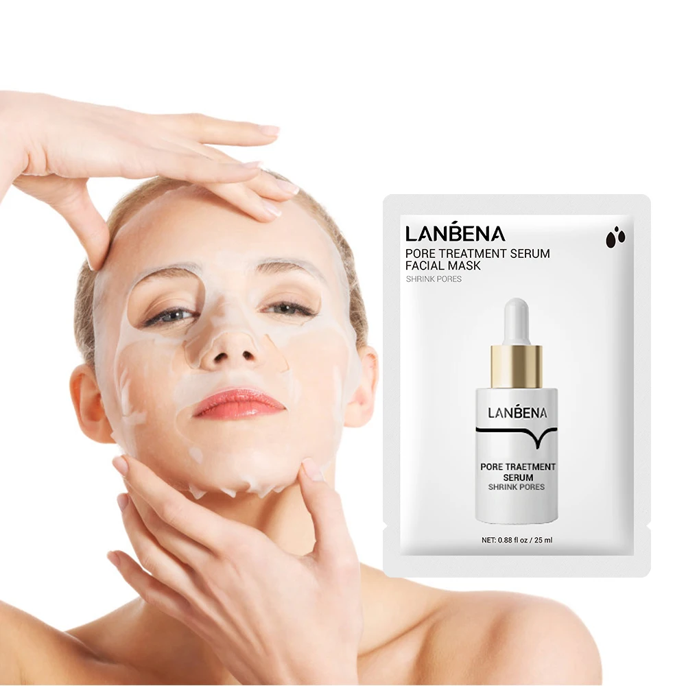 LANBENA, глубокое очищение, сужение пор, маска для лица, лечение пор, маска для лица