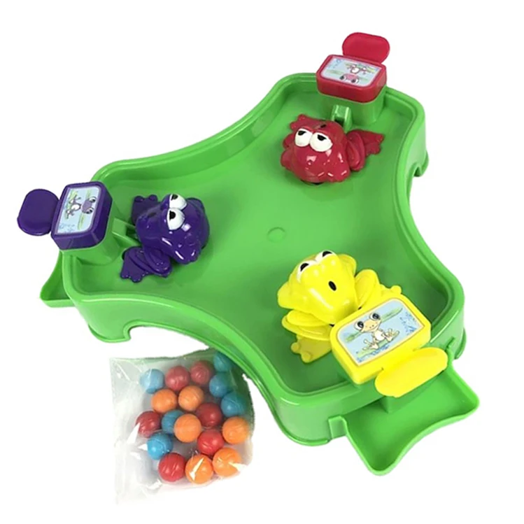 2021 Children Play Interactive Toys Frog Game Hungry Frogs Eating Beans Multiplayers Table Game For Kids