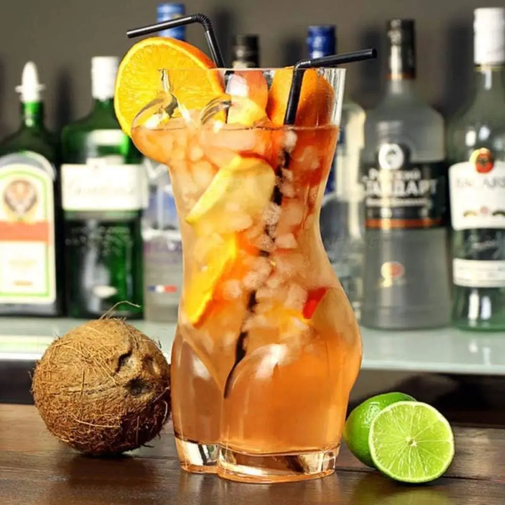 Wholesale Stocked Creative Custom Logo  lead free Body Shape souvenir fancy sexy bikini shot Glass