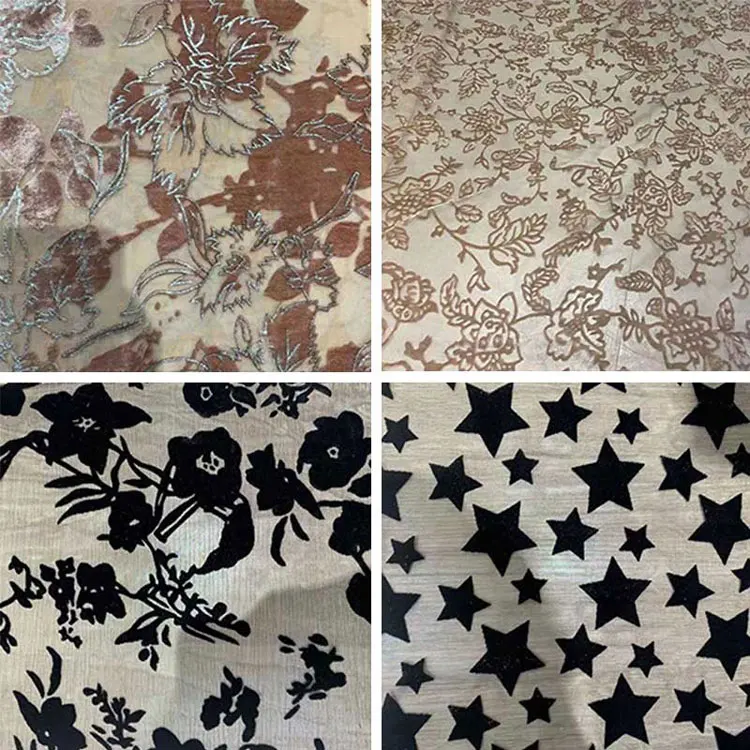 OEM ODM floral love heart Leopard velvet polyester silk velour animal print fabric