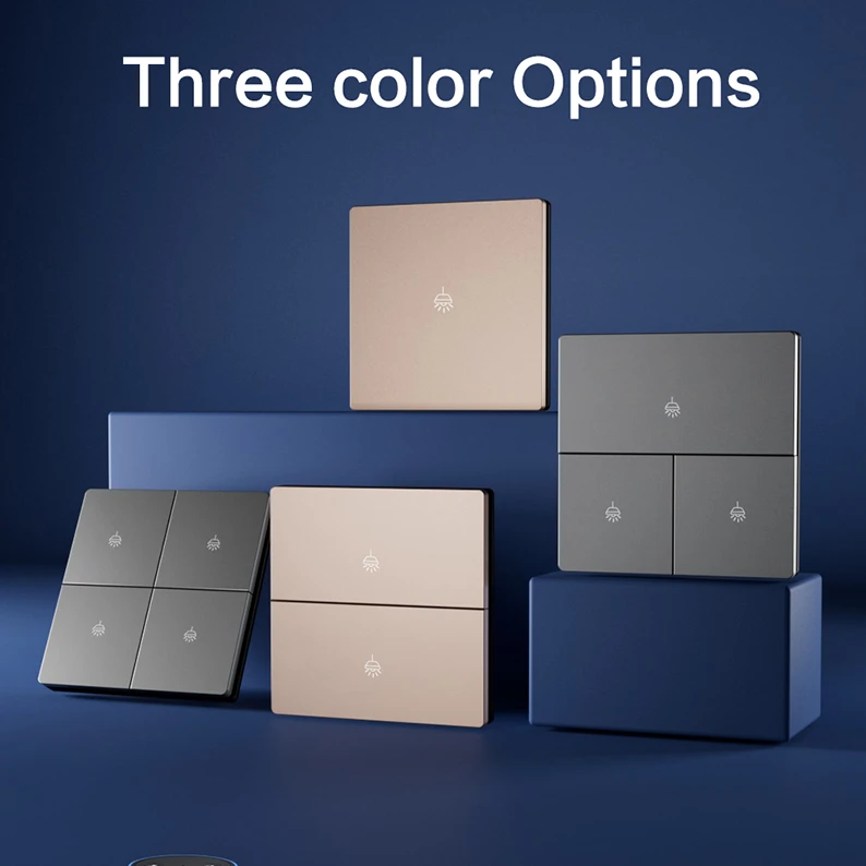 Wifi Smart Touch Wall Switch EU UK Standard RF 433 By App Control Smart Life and Tuya 220V