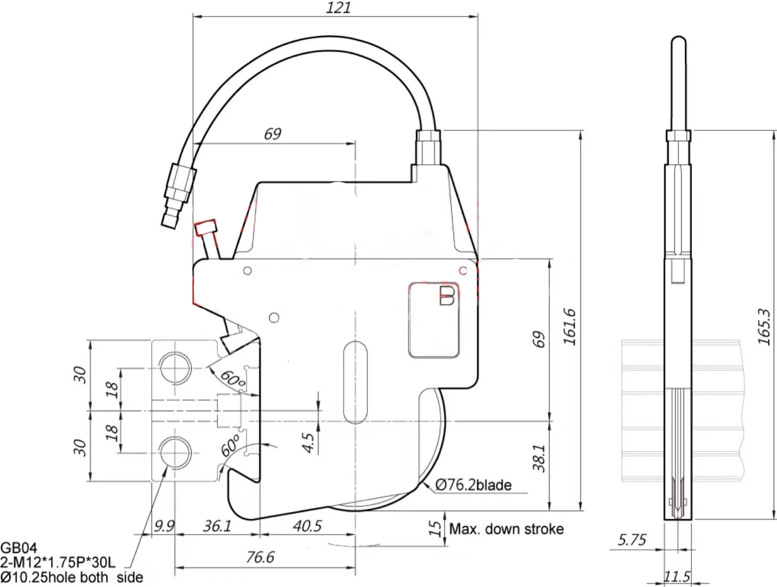 steel pneumatic paper slitting machine blade holder