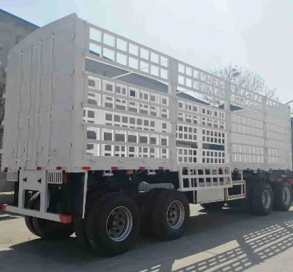 China Manufacture 2/3/4 Axles Drawbar Fence 20 26 Ton Full Semi Trailers Hot Selling In Russia