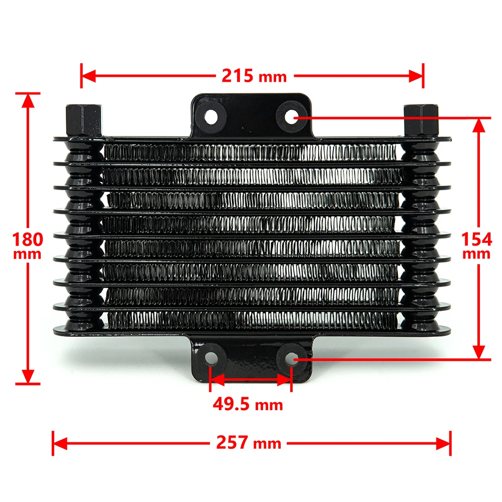 Black Motorcycle Oil Cooler Fuel Engine Radiator Suit 125CC-250CC Dirt Bike ATV Motor De Moto for Yamaha JYM250 YS250