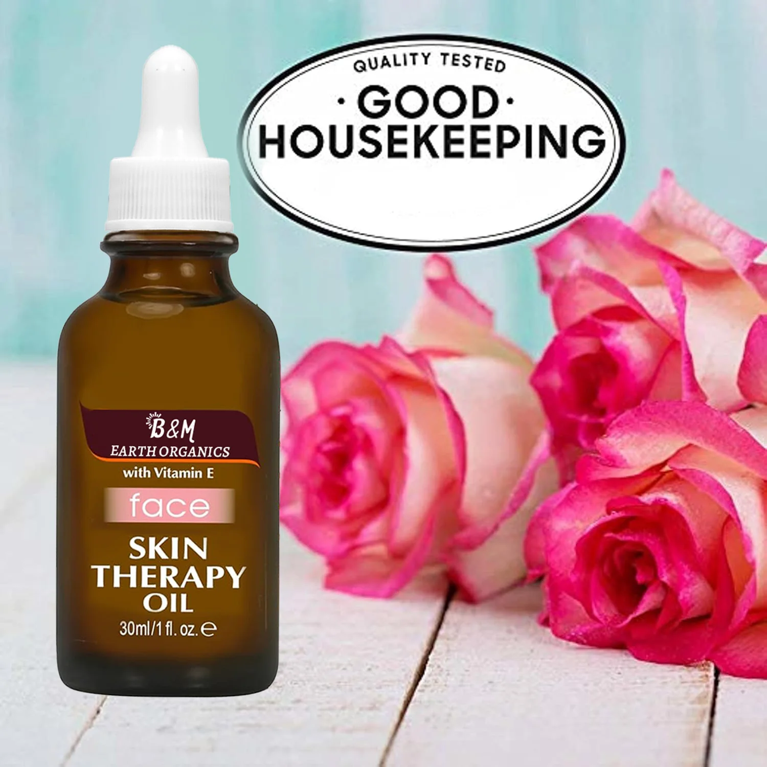 Moisturizing Skin Therapy Oil for Face with Vitamin E Pure Facial Oil Blend Rosehip Fragrance