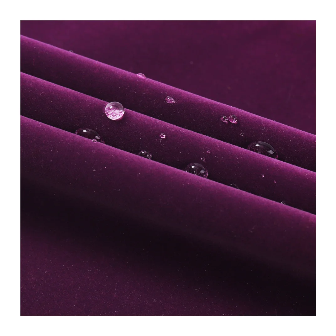 Chinese manufacturers produce high-quality 100 polyester fabric 55gsm 60d * 100D for flocking cloth jewelry packaging lining