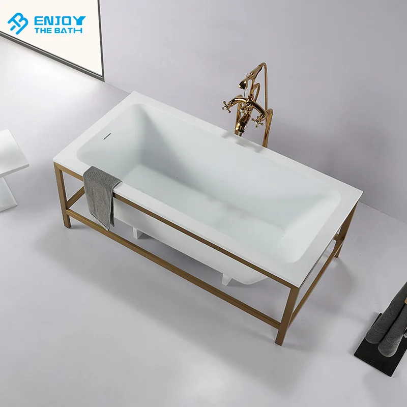 ETB various size stone bath solid surface bathtub
