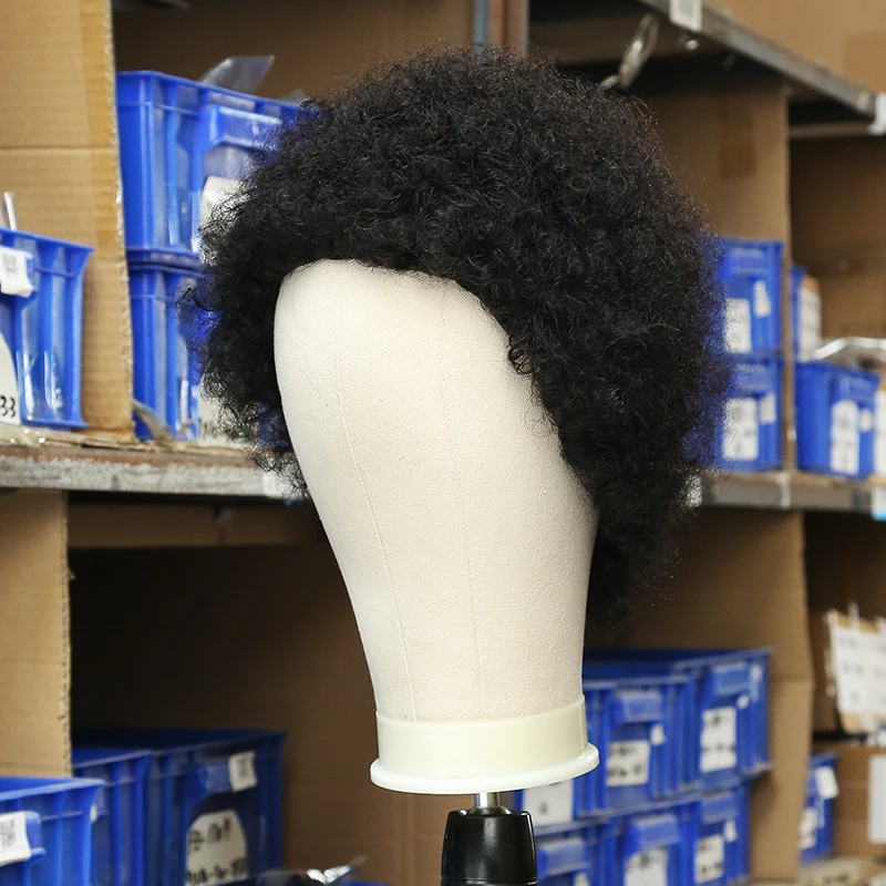 China Wholesale Full Machine Wig Afro Kinky Curly Human Hair Wigs Women Short Human Hair Wigs