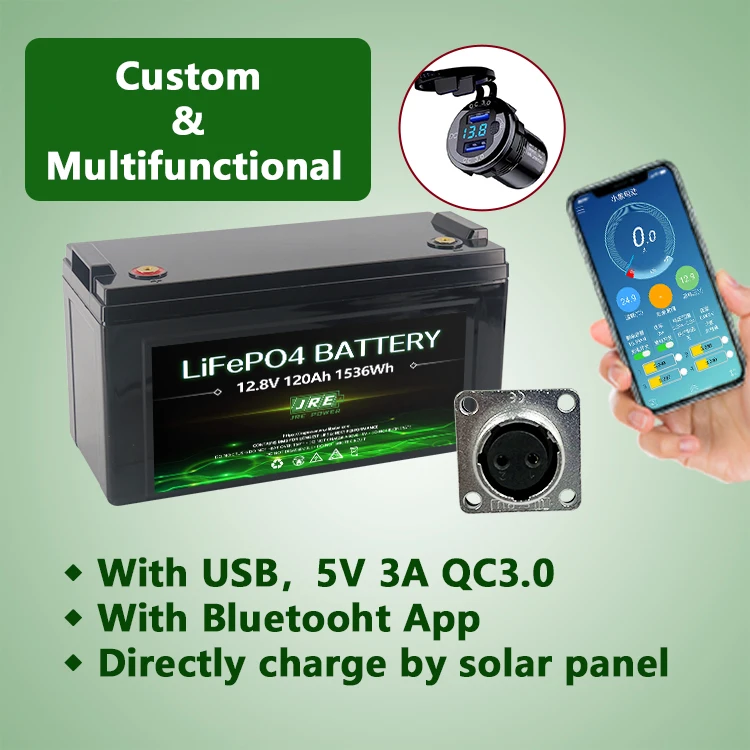 Multifunctional 12v 80ah Lifepo4 Battery Pack Portable Power Station with Cigarette Lighter USD BT5.0 Camping