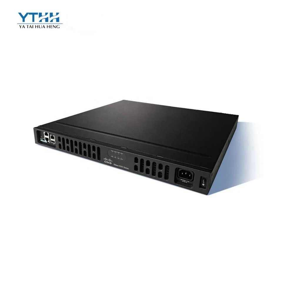 Новый 4300 серии маршрутизатор ISR4351-SEC/K9 100Mbps-300Mbps пропускная способность системы 3 WAN/LAN портов, 2 порта SFP