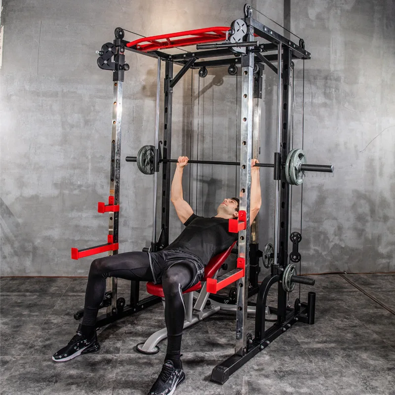 Multifunctional commercial fitness equipment functional trainer squatting frame fitness equipment Smith machine for home gym