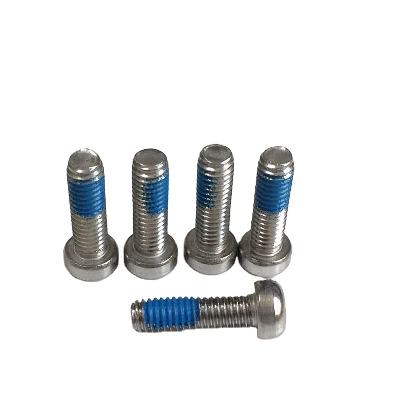 JSCREW M6*20 torx head glue blue patch thread locking anti theft machine screw