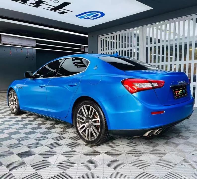 Wholesale sales of high quality PVC car color film electrolight metal deep blue vinyl protective film