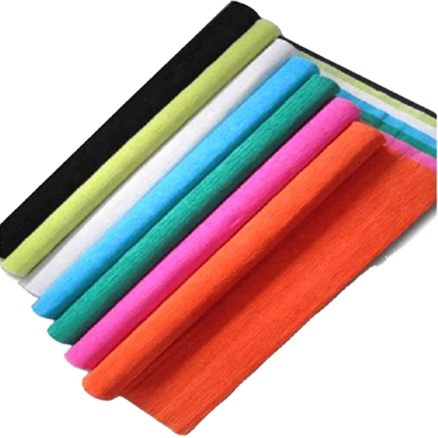 
Flower packaging paper consumable kids craft colorful crepe paper 