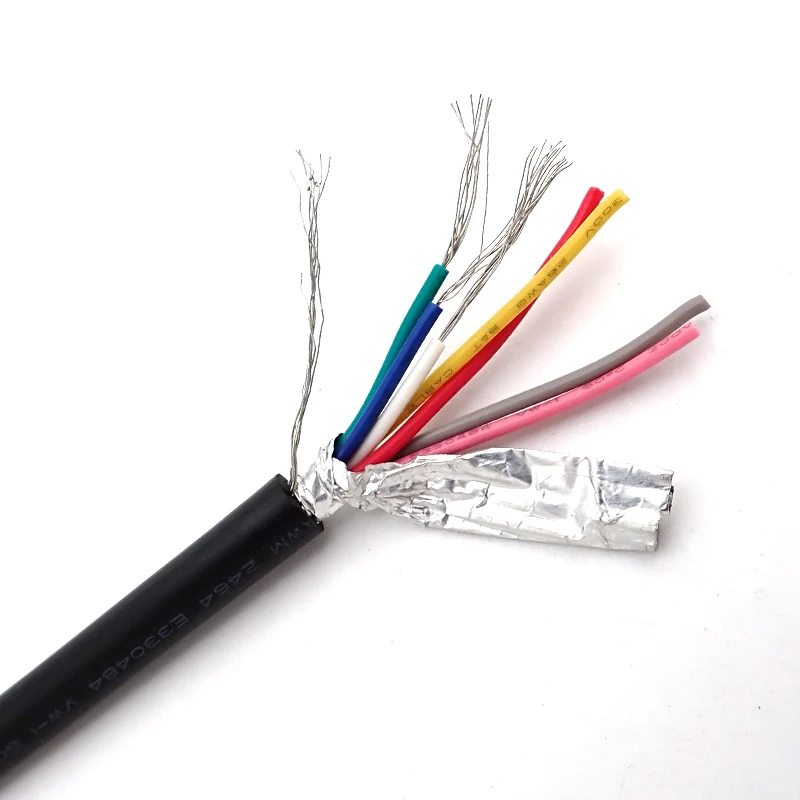 UL2517 20AWGx2C PVC Sheath Multi Core Control Cable with Shielding Al Foil Braided