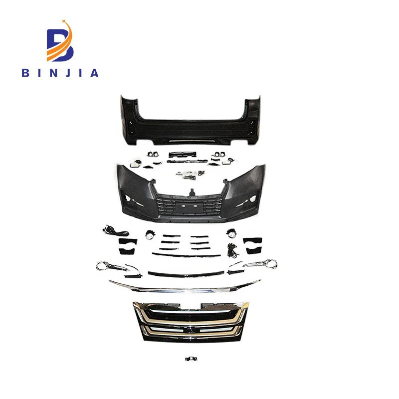 
body kit include pp abs material rear and front bumper assembly grille year 2016-on FOR SIENNA 