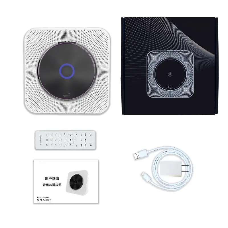 10W 50/60HZ Bluetooths CD-плеер портативный персональный USB AUX Многофункциональный MP3/VCD аудио плеер для