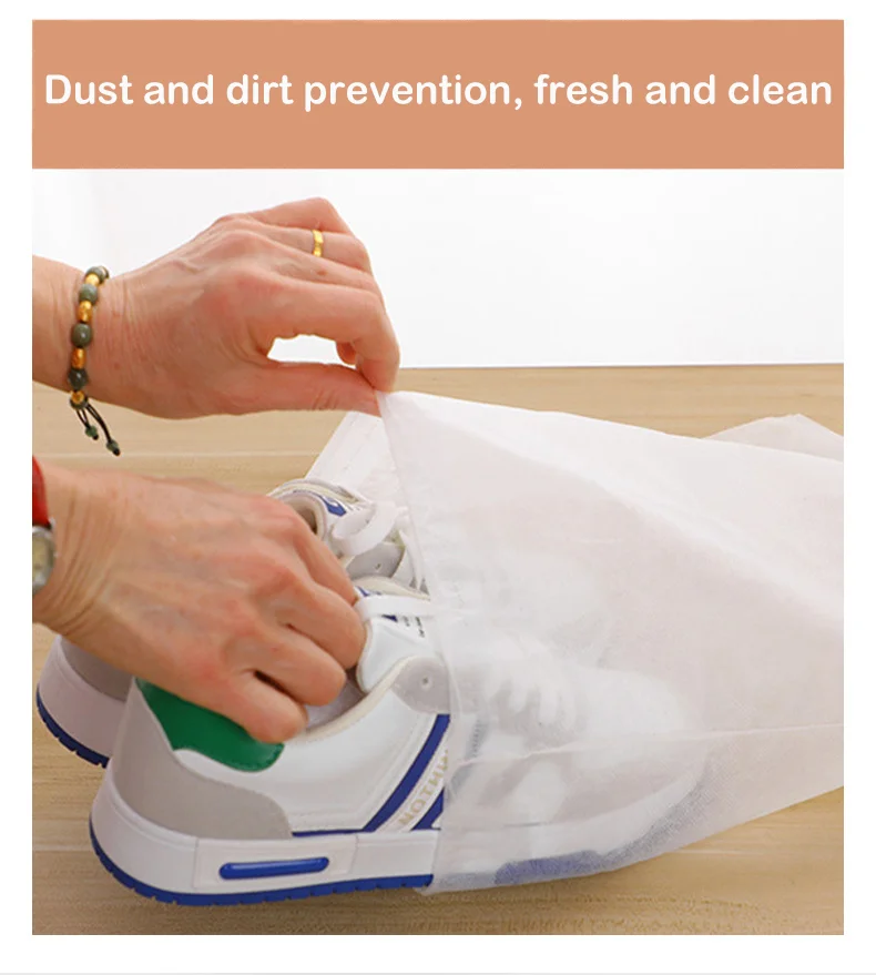 RU Hot sale non woven drawstring shoes bag with custom logo recycled drawstring bag